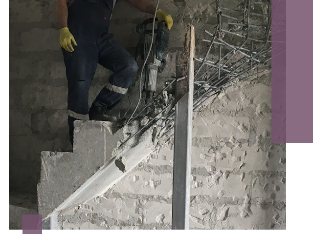 Демонтаж металлических и бетонных лестниц в Кумертау