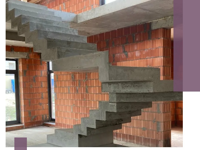 Изготовление бетонных лестниц под ключ в Кумертау