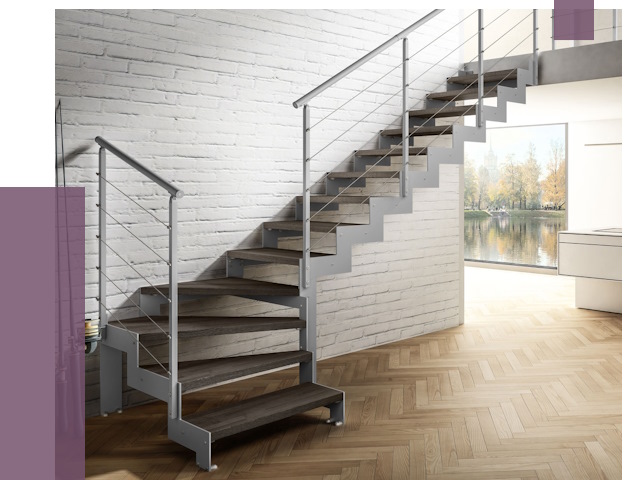 Г-образные лестницы под ключ в Кумертау от 37008 руб. | ПРОЛЁТ-Кра