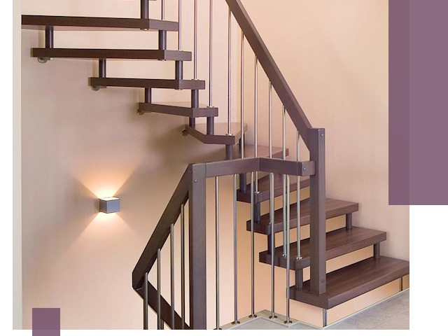 Изготовление лестниц на больцах в Кумертау под ключ