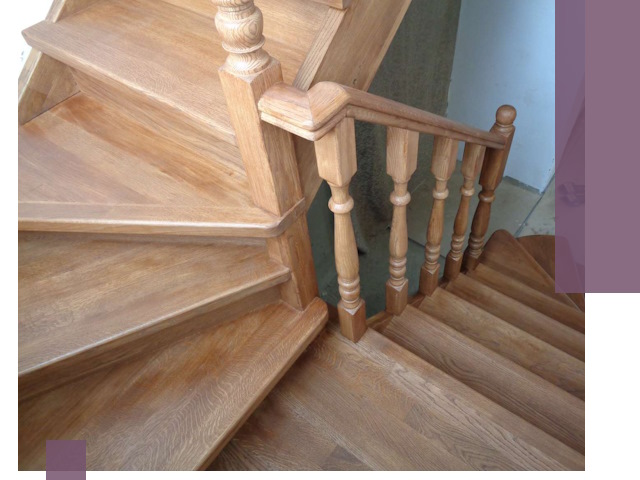 Дубовые лестницы под ключ в Кумертау: изготовление и монтаж