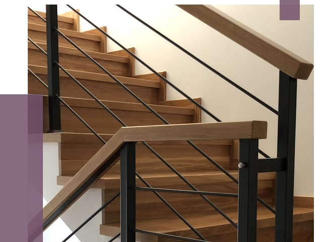 Обшивка металлической лестницы деревом в Кумертау от 4339 руб.