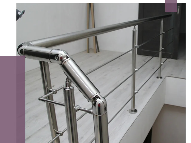 Перила из нержавеющей стали в Кумертау от 8984 руб. под ключ | ПРОЛЁТ-Кра