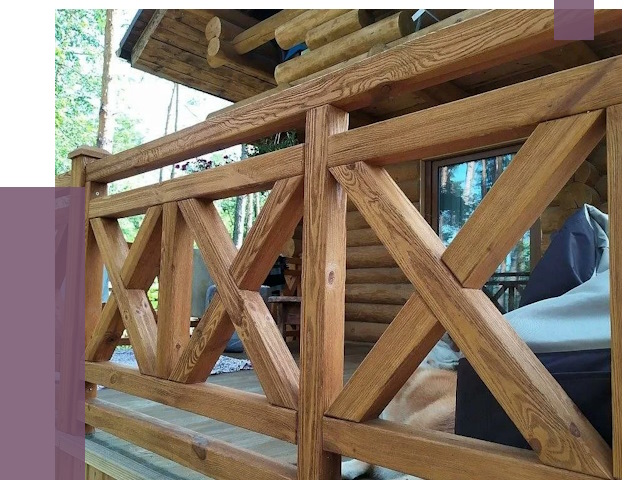 Деревянные перила под ключ в Кумертау от 7657 руб. 