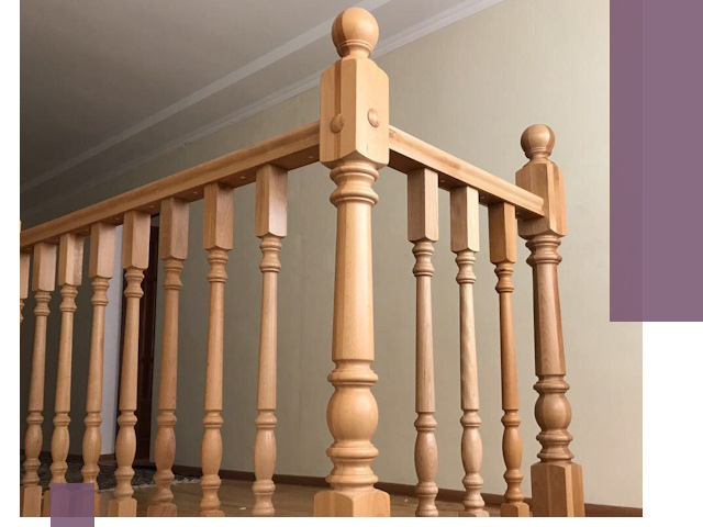 Деревянные перила на заказ в Кумертау: монтаж и изготовление