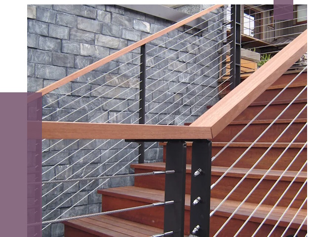 Тросовые перила под ключ в Кумертау от 7759 руб. 