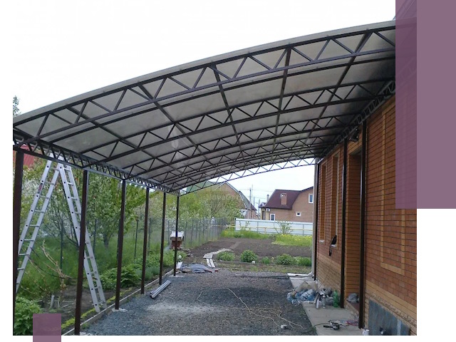 Профессиональный монтаж навесов под ключ в Кумертау