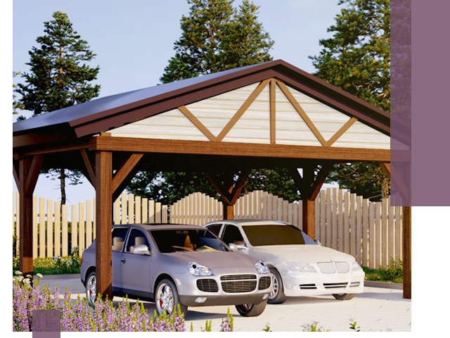 Навесы для автомобиля в Кумертау — изготовление и монтаж