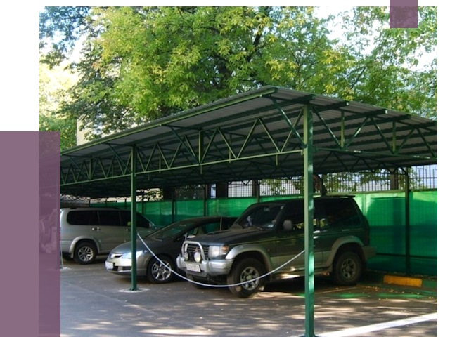 Навесы для парковки в Кумертау от 80141 руб. заказать | ПРОЛЁТ-Кра