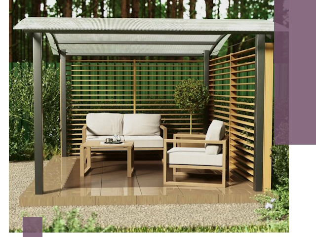 Навесы для дачи в Кумертау: изготовление, монтаж и демонтаж