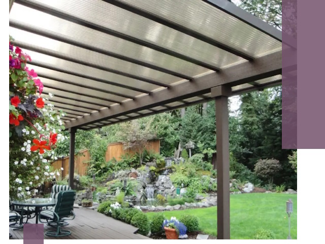 Навесы из поликарбоната под ключ в Кумертау быстро и надёжно