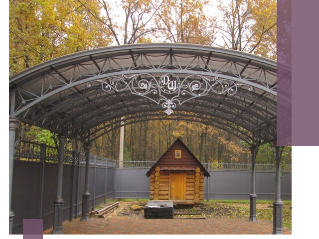 Кованые навесы премиум-класса под заказ в Кумертау