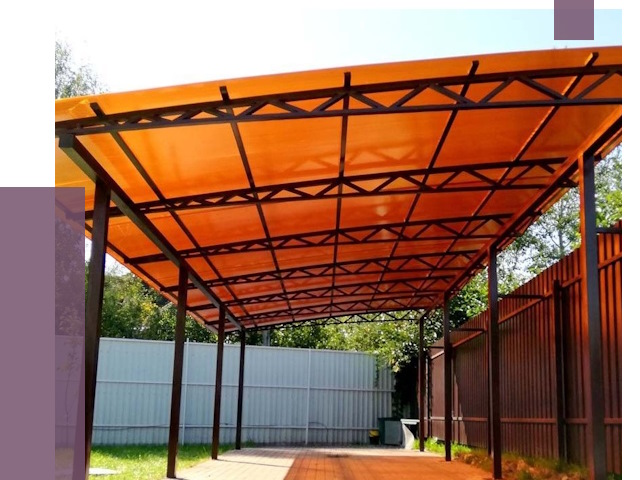 Односкатные навесы под ключ в Кумертау от 13119 руб. 