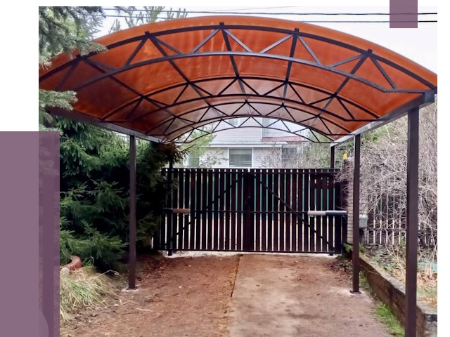 Арочные навесы в Кумертау от 12710 руб. — изготовление и монтаж | ПРОЛЁТ-Кра