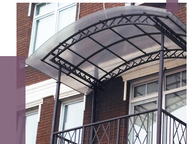 Козырьки над балконом в Кумертау от 8627 руб.  | ПРОЛЁТ-Кра