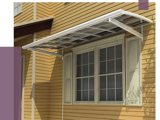 Козырьки над окнами в Кумертау от 7606 руб. — монтаж, покупки | ПРОЛЁТ-Кра