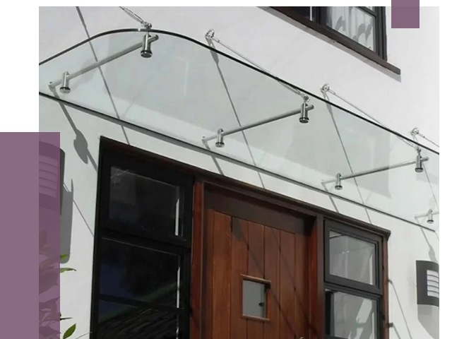 Стеклянные козырьки в Кумертау от 18887 руб. | ПРОЛЁТ-Кра