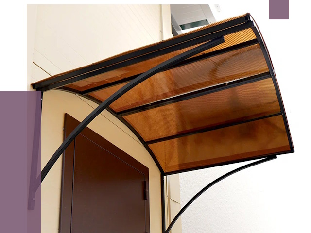 Недорогие козырьки в Кумертау от 7575 руб.  | ПРОЛЁТ-Кра