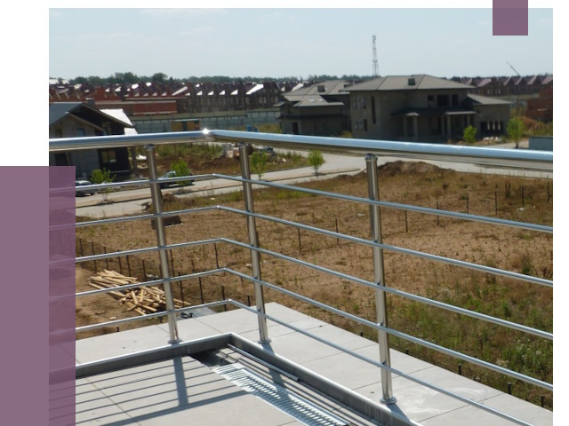 Парапеты из нержавеющей стали в Кумертау от 7963 руб. за м² | ПРОЛЁТ-Кра