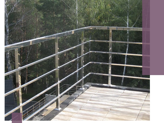 Парапеты из нержавеющей стали в Кумертау — изготовление и монтаж