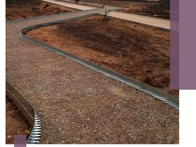 Металлические бордюры под ключ в Кумертау — изготовление и монтаж