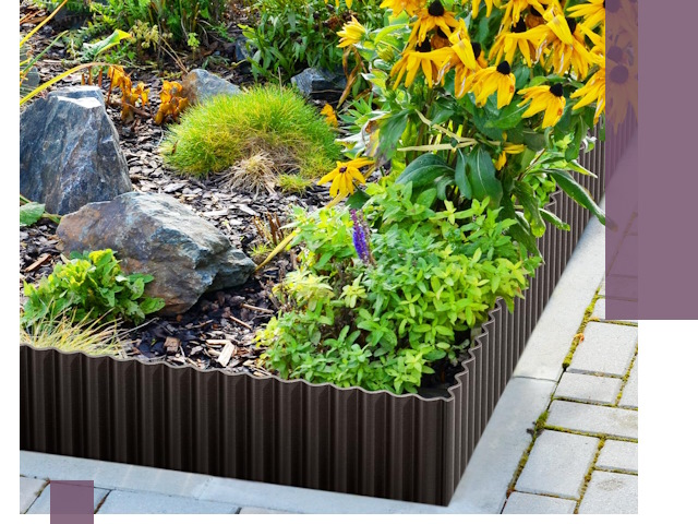 Металлические бордюры для клумб в Кумертау — производство и монтаж