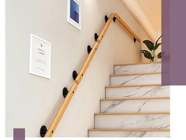 Поручни металлические и деревянные под ключ в Кумертау